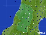 山形県のアメダス実況(風向・風速)(2024年03月22日)