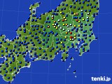 2024年03月23日の関東・甲信地方のアメダス(日照時間)