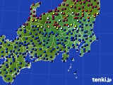 2024年03月24日の関東・甲信地方のアメダス(日照時間)