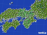 近畿地方のアメダス実況(気温)(2024年03月25日)