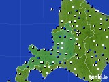 道央のアメダス実況(風向・風速)(2024年03月25日)