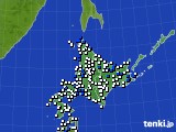 2024年03月26日の北海道地方のアメダス(風向・風速)