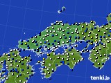 2024年03月26日の中国地方のアメダス(風向・風速)
