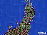 東北地方のアメダス実況(日照時間)(2024年03月27日)
