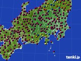 2024年03月27日の関東・甲信地方のアメダス(日照時間)