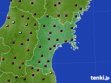 宮城県のアメダス実況(日照時間)(2024年03月27日)