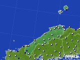 2024年03月28日の島根県のアメダス(風向・風速)