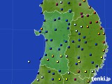 秋田県のアメダス実況(日照時間)(2024年03月29日)