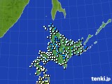 北海道地方のアメダス実況(気温)(2024年03月29日)