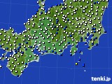2024年03月29日の東海地方のアメダス(風向・風速)
