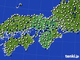 近畿地方のアメダス実況(風向・風速)(2024年03月29日)