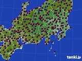 2024年03月30日の関東・甲信地方のアメダス(日照時間)