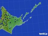 道東のアメダス実況(積雪深)(2024年03月31日)