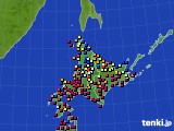 北海道地方のアメダス実況(日照時間)(2024年03月31日)