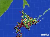 北海道地方のアメダス実況(日照時間)(2024年03月31日)