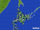 北海道地方のアメダス実況(風向・風速)(2024年03月31日)