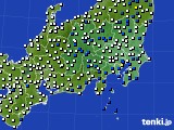 関東・甲信地方のアメダス実況(風向・風速)(2024年03月31日)