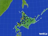 北海道地方のアメダス実況(積雪深)(2024年04月01日)