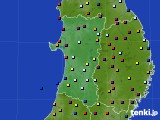 秋田県のアメダス実況(日照時間)(2024年04月01日)