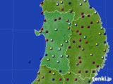 2024年04月01日の秋田県のアメダス(日照時間)