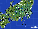関東・甲信地方のアメダス実況(風向・風速)(2024年04月01日)