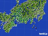 東海地方のアメダス実況(風向・風速)(2024年04月01日)