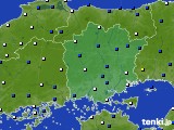 岡山県のアメダス実況(風向・風速)(2024年04月01日)