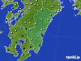 宮崎県のアメダス実況(風向・風速)(2024年04月01日)