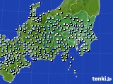 関東・甲信地方のアメダス実況(降水量)(2024年04月03日)