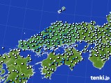 中国地方のアメダス実況(降水量)(2024年04月03日)