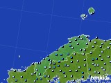 島根県のアメダス実況(降水量)(2024年04月03日)