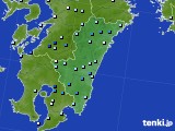 宮崎県のアメダス実況(降水量)(2024年04月03日)