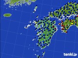 2024年04月04日の九州地方のアメダス(日照時間)