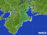 2024年04月04日の三重県のアメダス(風向・風速)