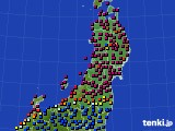 2024年04月05日の東北地方のアメダス(日照時間)