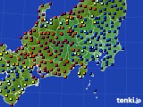 2024年04月06日の関東・甲信地方のアメダス(日照時間)