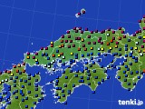 中国地方のアメダス実況(日照時間)(2024年04月07日)