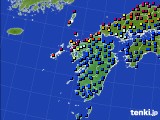 2024年04月07日の九州地方のアメダス(日照時間)