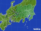 関東・甲信地方のアメダス実況(降水量)(2024年04月08日)