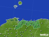 鳥取県のアメダス実況(降水量)(2024年04月08日)