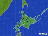 北海道地方のアメダス実況(積雪深)(2024年04月08日)