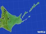 道東のアメダス実況(積雪深)(2024年04月08日)