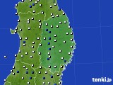岩手県のアメダス実況(風向・風速)(2024年04月08日)