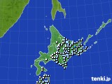 北海道地方のアメダス実況(降水量)(2024年04月09日)