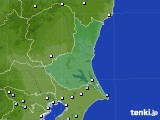 茨城県のアメダス実況(降水量)(2024年04月09日)