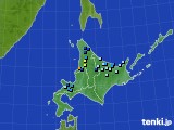 2024年04月09日の北海道地方のアメダス(積雪深)