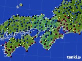 2024年04月09日の近畿地方のアメダス(日照時間)