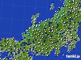 北陸地方のアメダス実況(風向・風速)(2024年04月09日)