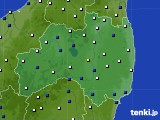 福島県のアメダス実況(風向・風速)(2024年04月09日)