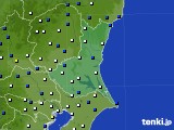 2024年04月09日の茨城県のアメダス(風向・風速)